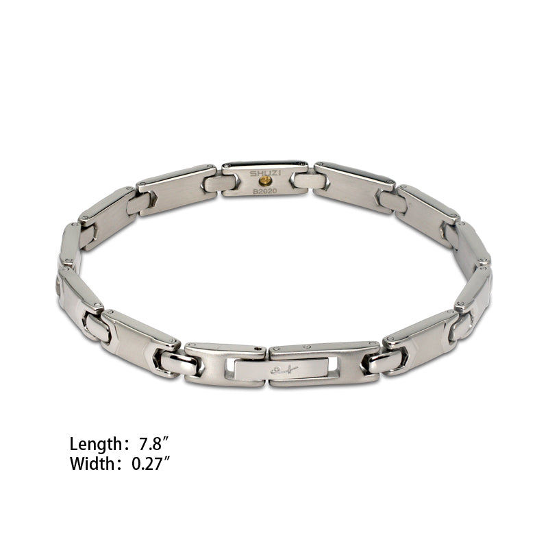 Polished & Brushed Link Bracelet (SS) - view 2