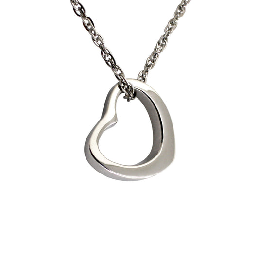 Curved Heart Pendant (SS) - main