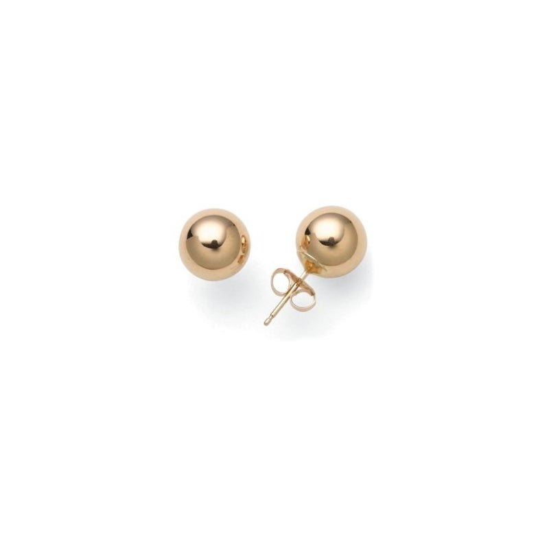 Ball Stud Earrings Gold (SS) - main