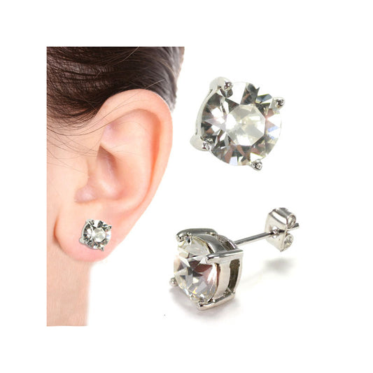 Solitaire Stud Earring 8mm (SS) - main