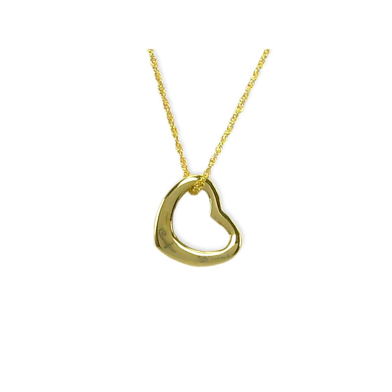 Curved Heart Pendant Gold (SS) - main