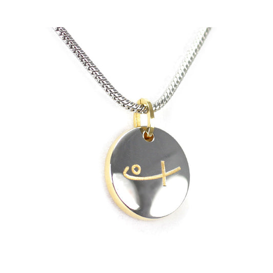 Round Pendant-Gold Logo (SS) - main