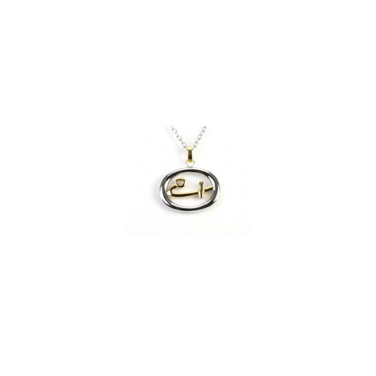 Two Tone Logo Pendant (SS) - main