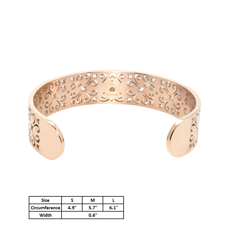Trellis Cuff-Rose Gold (SS) - view 3