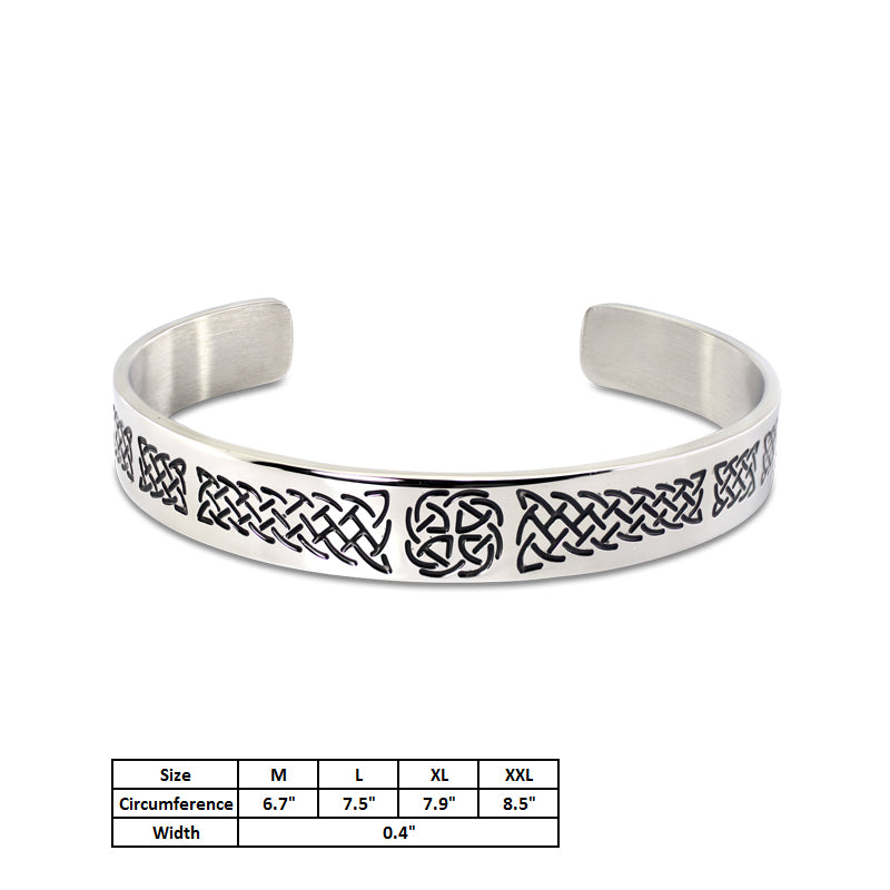 Celtic Knot Cuff Wide (SS) - view 2