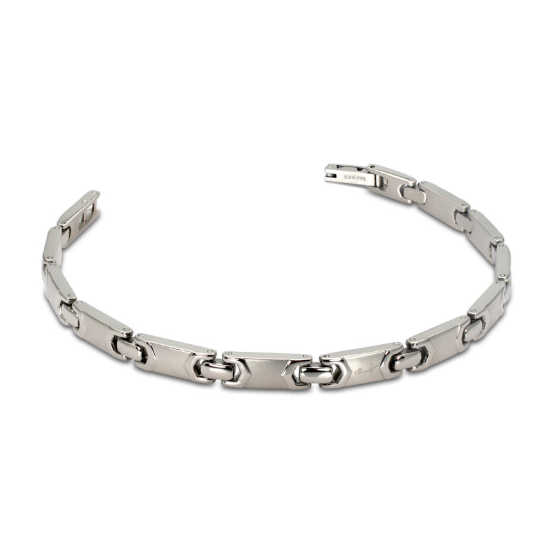 Polished & Brushed Link Bracelet (SS) - main