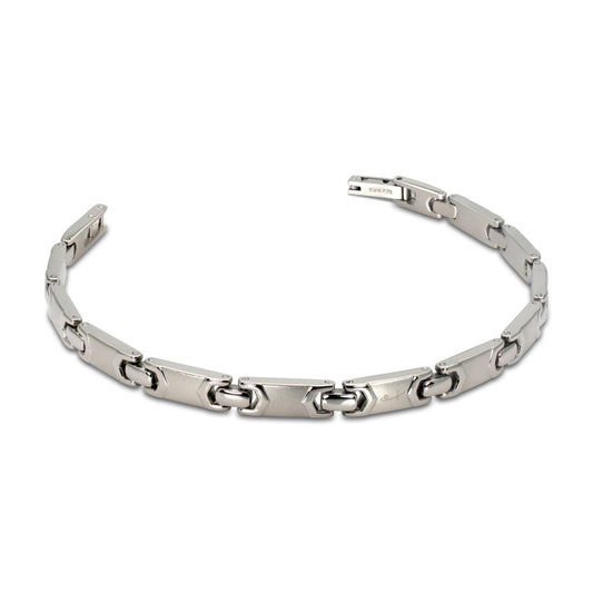 Polished & Brushed Link Bracelet (SS) - main