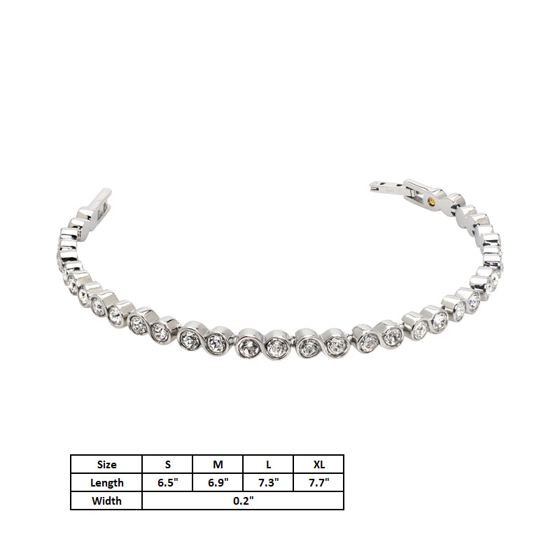 Infinity Tennis Bracelet (SS) - view 2