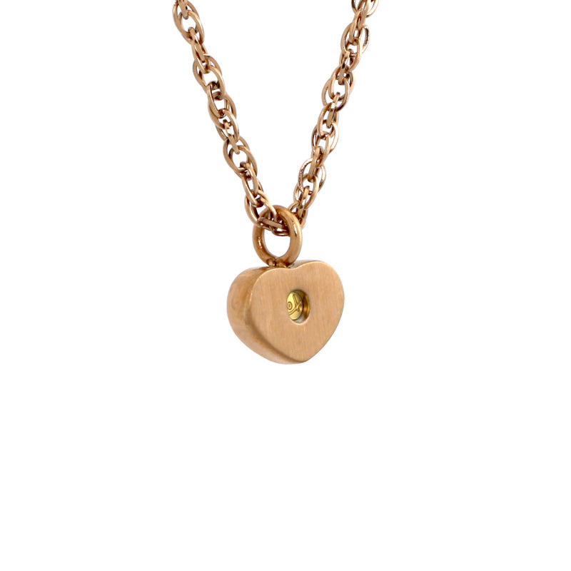 Tiny Heart Pendant-Rose Gold (SS) - view 3