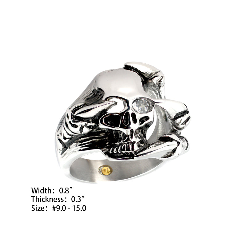 One Eye Ring-White (SS) - view 2