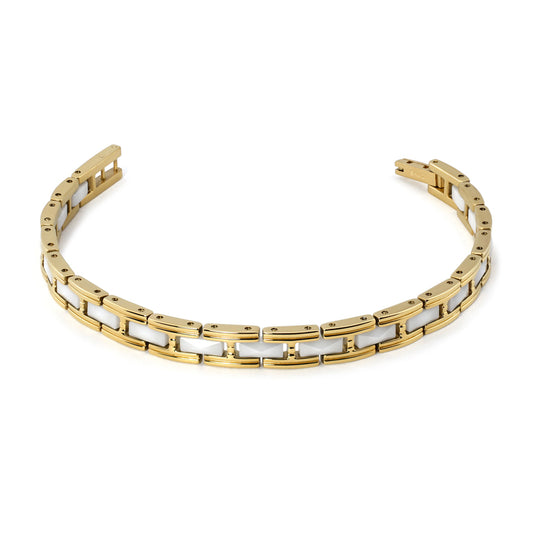 Athena Bracelet White (SS) 4 chips - main
